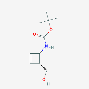 B063001 Carbamic acid, [(1R,4S)-4-(hydroxymethyl)-2-cyclobuten-1-yl]-, 1,1- CAS No. 183621-92-3