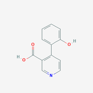molecular formula C12H9NO3 B6300132 4-(2-Hydroxyphenyl)nicotinic acid, 95% CAS No. 1261970-05-1