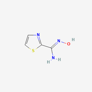molecular formula C4H5N3OS B6300209 N-Hydroxy-2-thiazolecarboximidamide CAS No. 89829-62-9