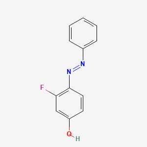 molecular formula C12H9FN2O B6300212 3-Fluoro-4-(phenylazo)phenol, 96% CAS No. 326-18-1