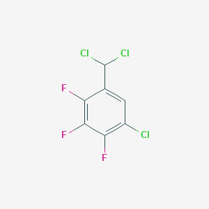 molecular formula C7H2Cl3F3 B6300225 5-Chloro-2,3,4-trifluorobenzal chloride, 90% CAS No. 101513-89-7