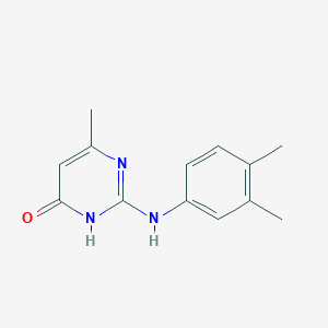 molecular formula C13H15N3O B6300249 2-[(3,4-Dimethylphenyl)amino]-6-methylpyrimidin-4(3H)-one CAS No. 459198-26-6