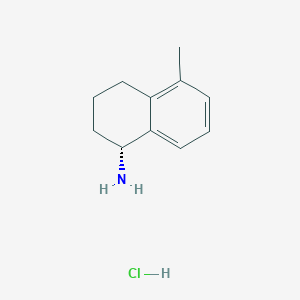 molecular formula C11H16ClN B6300290 (R)-5-Methyl-1,2,3,4-tetrahydronaphthalen-1-amine hydrochloride CAS No. 2250243-14-0