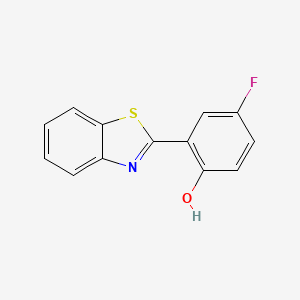 molecular formula C13H8FNOS B6300291 2-(Benzo[d]thiazol-2-yl)-4-fluorophenol CAS No. 90481-42-8