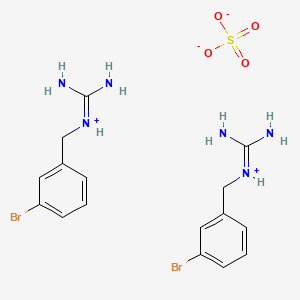 molecular formula C16H22Br2N6O4S B6300320 3-Bromobenzylguanidinium hemisulphate CAS No. 1176419-68-3