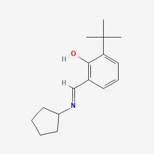 molecular formula C16H23NO B6300364 N-(3-叔丁基水杨醛基)-环戊胺 CAS No. 462127-00-0