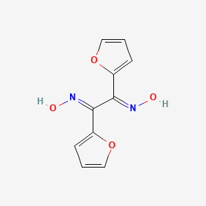 molecular formula C10H8N2O4 B6300415 alpha-Furil dioxime (beta- u- gamma form free);  97% CAS No. 23789-34-6