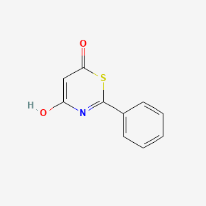 molecular formula C10H7NO2S B6300436 4-Hydroxy-2-phenyl-6H-1,3-thiazin-6-one CAS No. 65235-90-7