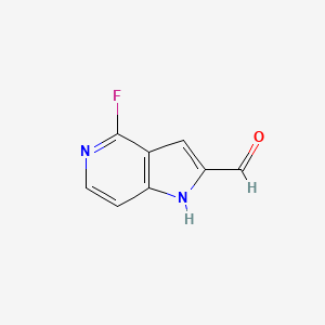molecular formula C8H5FN2O B6300583 4-Fluoro-1H-pyrrolo[3,2-c]pyridine-2-carbaldehyde CAS No. 2231674-89-6