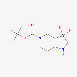 molecular formula C12H20F2N2O2 B6300589 t-Butyl 3,3-difluoro-octahydro-1H-pyrrolo[3,2-c]pyridine-5-carboxylate CAS No. 2167470-91-7