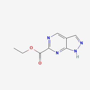 molecular formula C8H8N4O2 B6300733 Ethyl 1H-pyrazolo[3,4-d]pyrimidine-6-carboxylate CAS No. 2106690-78-0