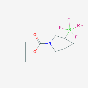 molecular formula C10H16BF3KNO2 B6300740 Potassium (3-(t-butoxycarbonyl)-3-azabicyclo[3.1.0]hexan-1-yl)trifluoroborate CAS No. 2095504-38-2