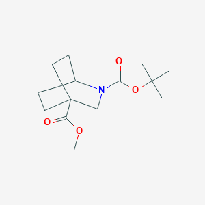 molecular formula C14H23NO4 B6300761 2-tert-Butyl 4-methyl 2-azabicyclo[2.2.2]octane-2,4-dicarboxylate CAS No. 2031259-79-5