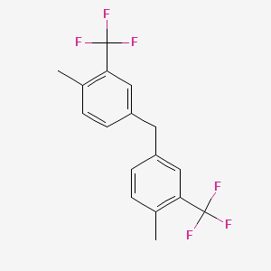 molecular formula C17H14F6 B6300839 Bis[4-methyl-3-(trifluoromethyl)]diphenylmethane CAS No. 101855-90-7