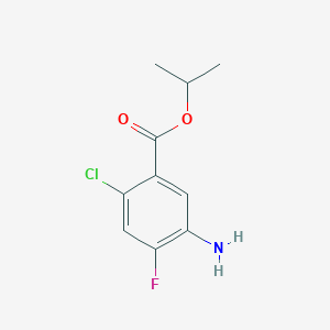 molecular formula C10H11ClFNO2 B6300880 Isopropyl 5-amino-2-chloro-4-fluorobenzoate CAS No. 86819-51-4
