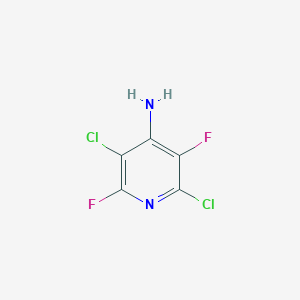 molecular formula C5H2Cl2F2N2 B063009 2,5-Dichloro-3,6-difluoropyridin-4-amine CAS No. 189281-60-5