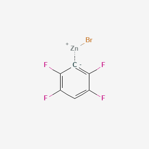 molecular formula C6HBrF4Zn B6300947 2,3,5,6-Tetrafluorophenylzinc bromide, 0.50 M in THF CAS No. 1391980-71-4