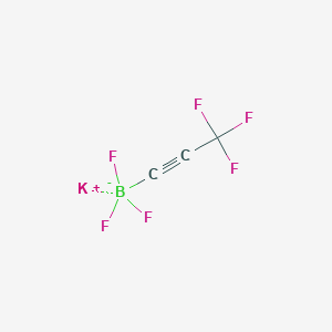 molecular formula C3BF6K B6300956 Potassium trifluoro(3,3,3-trifluoroprop-1-ynyl)boranuide CAS No. 869583-61-9