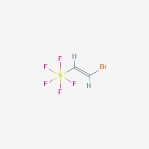 molecular formula C2H2BrF5S B6300962 1-Bromo-2-(pentafluorothio)ethylene CAS No. 58636-82-1