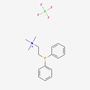 molecular formula C17H23BF4NP B6300985 2-Diphenylphosphanylethyl(trimethyl)ammonium tetrafluoroborate CAS No. 566946-29-0
