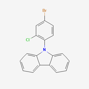 molecular formula C18H11BrClN B6301014 9-(4-Bromo-2-chlorophenyl)-9H-carbazole CAS No. 1638533-93-3