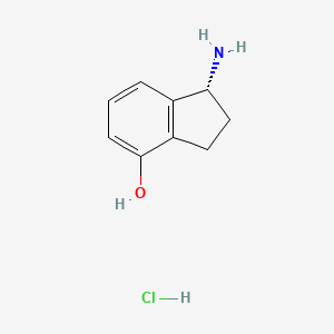molecular formula C9H12ClNO B6301020 (R)-1-氨基-茚满-4-醇盐酸盐 CAS No. 2097073-21-5