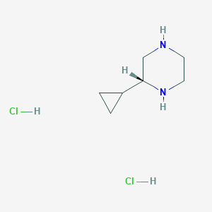 molecular formula C7H16Cl2N2 B6301033 (R)-2-Cyclopropyl-piperazine dihydrochloride CAS No. 2097073-20-4