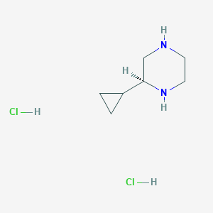 molecular formula C7H16Cl2N2 B6301061 (S)-2-Cyclopropyl-piperazine dihydrochloride CAS No. 2097073-11-3