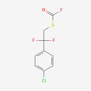 molecular formula C9H6ClF3OS B6301193 Carbonofluoridothioic acid S-[2-(4-chlorophenyl)-2,2-difluoroethyl] ester CAS No. 99509-27-0