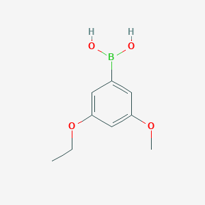 molecular formula C9H13BO4 B6301203 3-Ethoxy-5-methoxyphenylboronic acid CAS No. 2121511-92-8