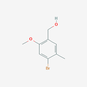 molecular formula C9H11BrO2 B6301214 4-溴-2-甲氧基-5-甲基苄醇 CAS No. 2056110-53-1
