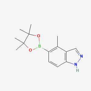 molecular formula C14H19BN2O2 B6301218 4-Methyl-1H-indazole-5-boronic acid pinacol ester CAS No. 2121514-47-2