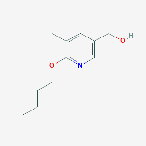 molecular formula C11H17NO2 B6301236 (6-丁氧基-5-甲基吡啶-3-基)-甲醇 CAS No. 2121514-77-8
