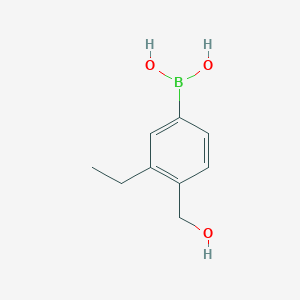molecular formula C9H13BO3 B6301244 3-Ethyl-4-(hydroxymethyl)phenylboronic acid CAS No. 2121514-80-3