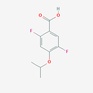 molecular formula C10H10F2O3 B6301253 2,5-Difluoro-4-isopropoxybenzoic acid CAS No. 2121514-57-4