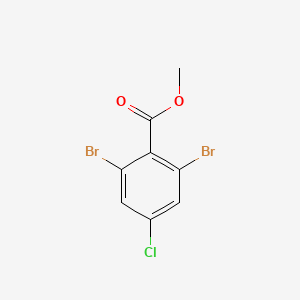 molecular formula C8H5Br2ClO2 B6301260 Methyl 4-chloro-2,6-dibromobenzoate CAS No. 1332271-17-6