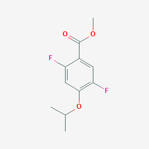 molecular formula C11H12F2O3 B6301265 2,5-二氟-4-异丙氧基苯甲酸甲酯 CAS No. 2121515-25-9