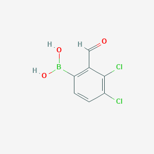 molecular formula C7H5BCl2O3 B6301279 3,4-Dichloro-2-formylphenylboronic acid CAS No. 2121512-56-7
