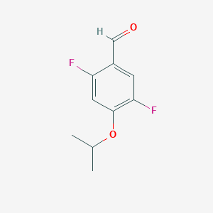 molecular formula C10H10F2O2 B6301296 2,5-二氟-4-异丙氧基苯甲醛 CAS No. 2121512-60-3