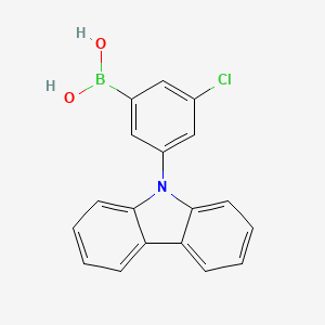 molecular formula C18H13BClNO2 B6301297 3-(9H-Carbazol-9-yl)-5-chlorophenylboronic acid CAS No. 2121514-63-2