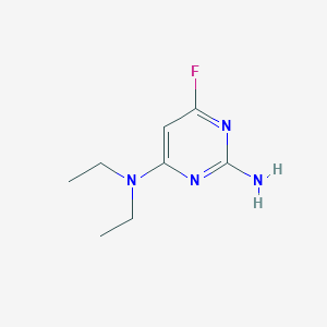 molecular formula C8H13FN4 B063013 N4,N4-Diethyl-6-fluoro-2,4-pyrimidinediamine CAS No. 165258-72-0