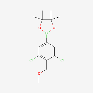 molecular formula C14H19BCl2O3 B6301358 3,5-Dichloro-4-(methoxymethyl)phenylboronic acid pinacol ester CAS No. 2121512-26-1