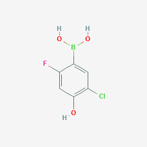molecular formula C6H5BClFO3 B6301366 5-Chloro-2-fluoro-4-hydroxyphenylboronic acid CAS No. 2121512-43-2