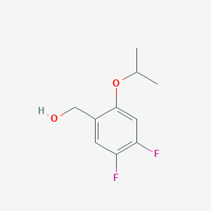 molecular formula C10H12F2O2 B6301381 (4,5-二氟-2-异丙氧苯基)甲醇 CAS No. 2121513-03-7