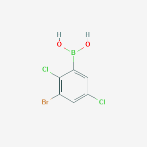 molecular formula C6H4BBrCl2O2 B6301409 3-溴-2,5-二氯苯硼酸 CAS No. 2121513-17-3