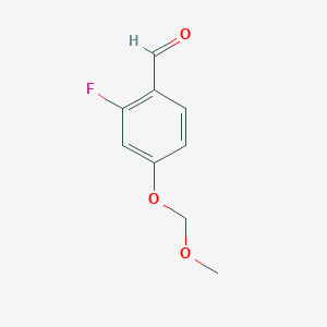 molecular formula C9H9FO3 B6301417 2-Fluoro-4-(methoxymethoxy)benzaldehyde CAS No. 2025821-71-8