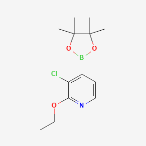 molecular formula C13H19BClNO3 B6301422 3-Chloro2-ethoxypyridine-4-boronic acid pinacol ester CAS No. 2121513-95-7