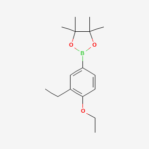 molecular formula C16H25BO3 B6301426 4-Ethoxy-3-ethylphenylboronic acid pinacol ester CAS No. 2121514-94-9