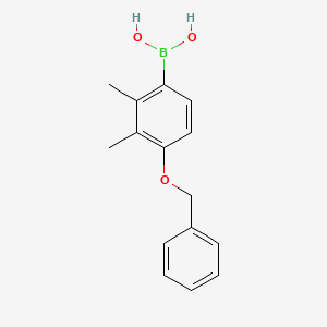 molecular formula C15H17BO3 B6301449 (4-(Benzyloxy)-2,3-dimethylphenyl)boronic acid CAS No. 2121514-88-1