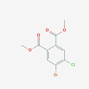 molecular formula C10H8BrClO4 B6301514 Dimethyl 3-bromo-4-chlorophthalate CAS No. 1855005-37-6
